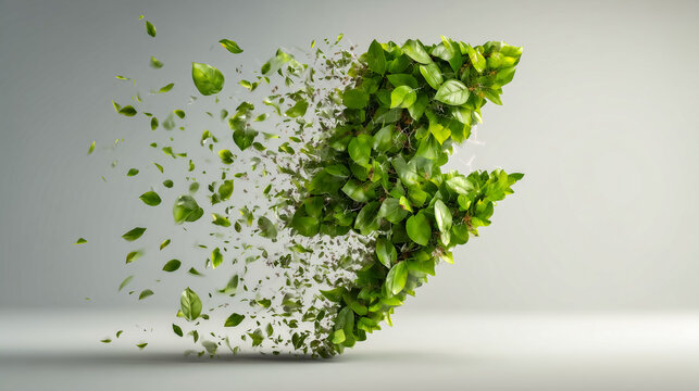 Symbol of Sustainable Renewable Energy and Clean Electric Power