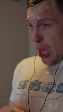 Emotional Honesty Displayed. Man Openly Expresses Sincere Regret. Participant Reveals Feelings With Tears And Apologies. Authentic Emotions Surface Through Tears And Heartfelt Expressions Of Remorse