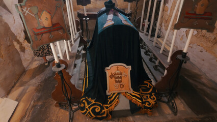 Inside the church of Historical Birgu City also known as Vittoriosa is known as one of the Three Cities in Malta