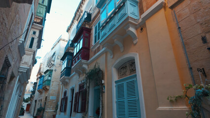 Naklejka premium Historical Birgu City also known as Vittoriosa is known as one of the Three Cities in Malta