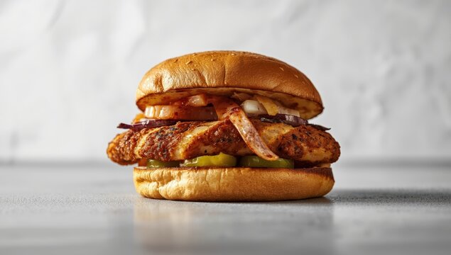 Zinger burger in pita