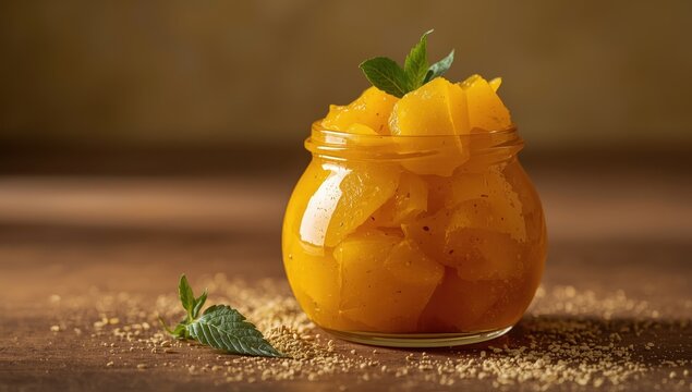 Mango Chunda, also known as Sakhar Amba, is a classic Indian summer dish made from ripe mangoes preserved in sugar syrup for several days