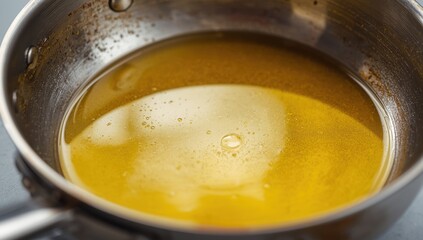 cooked oil in skillet