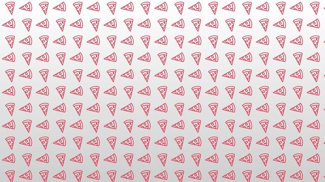 seamless pattern with pizza slices