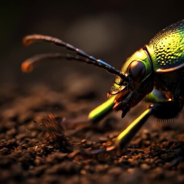 escarabajo, insecto, bicho, macro, naturaleza, animal, verde, negro, aislada, close-up, blanco, escarabeo, fauna, antena, coleoptera, bichos, entomolog&iacute;a, inhospitalario, rosa, hojas, miniatura