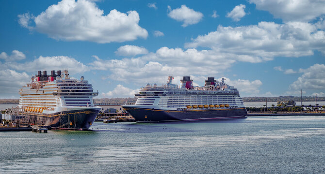 Disney Wish cruise ship at Port Canaveral