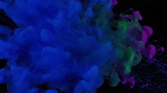 Mesmerizing Fluid Art Emphasizing the hypnotic beauty of evolving liquid compositions.