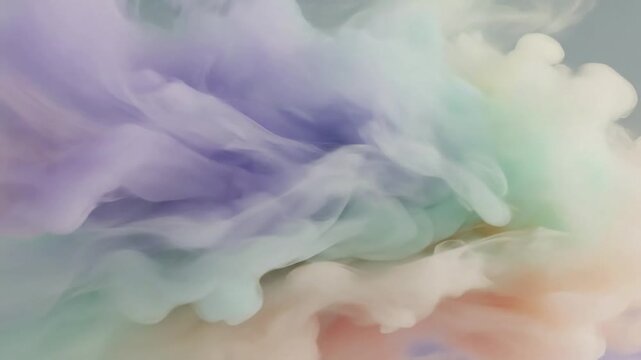 Ethereal Gradient Movement Wide shot showcasing the entire seamless loop of atmospheric drift.