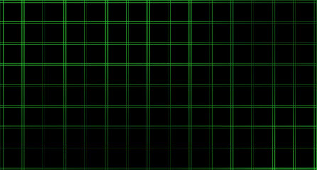 Abstract digital background featuring a glowing neon green grid on a dark surface. vector illustration