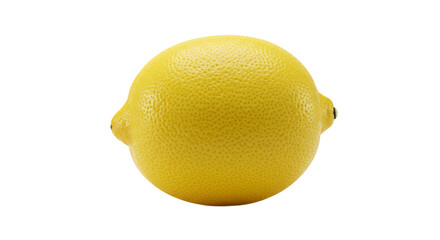 Vibrant Yellow Lemon Close Up Studio Lighting Soft Background Isolated