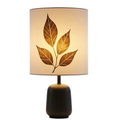 Warm Golden Leaf Pattern Lamp Shade Soft Light