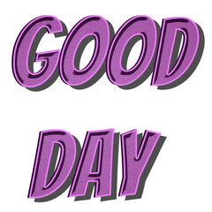 Good day png cartoon word sticker typography © Rawpixel.com
