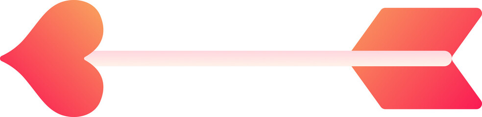 Gradient Heart Arrow Symbol