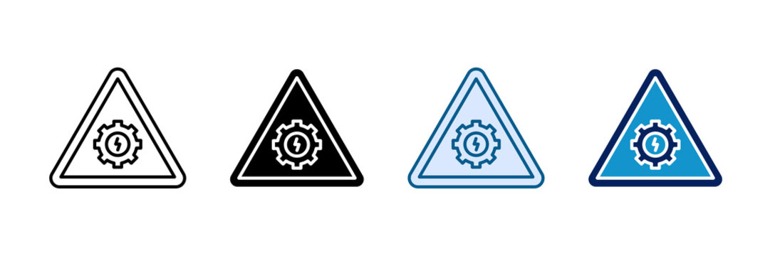 Service Outage Icon Set Multiple Style Collection