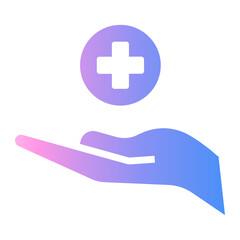 Obraz premium health facilities Gradient icon