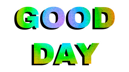 Good day png lettering LGBT font shadow typography © Rawpixel.com