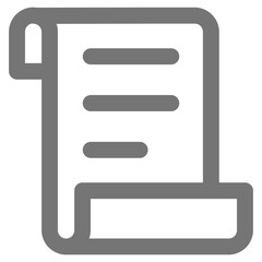 Obraz premium Flat Colored Invoice Icon for E-commerce Interface System