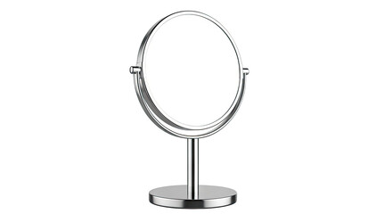 Fototapeta premium Polished Chrome Double-Sided Tabletop Mirror