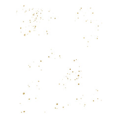 Fototapeta premium PNG gold splatter pattern effect, transparent background