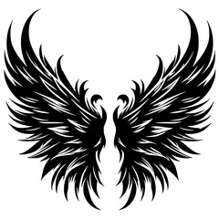 Devil's wing silhouette