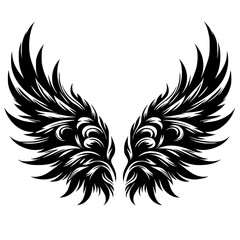 Devil's wing silhouette