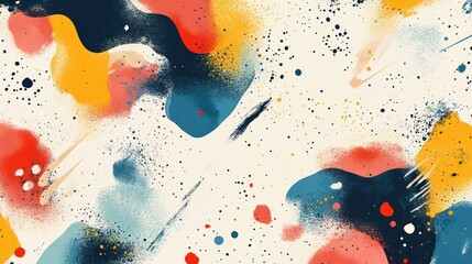 Vibrant Abstract Watercolor Splatter Background.