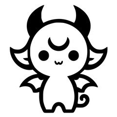 Cute baphomet silhouette