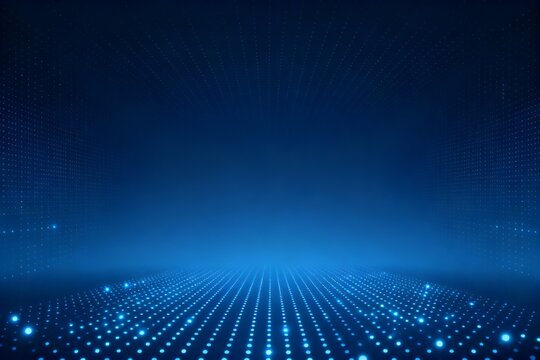 Digital blue dot pattern background