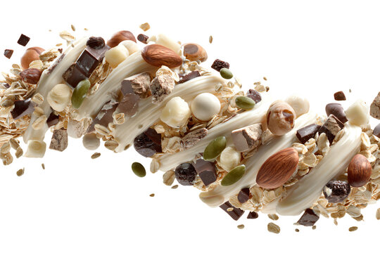 Whipped Cream and Nuts Swirl