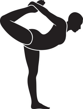 Yoga Pose Silhouette
