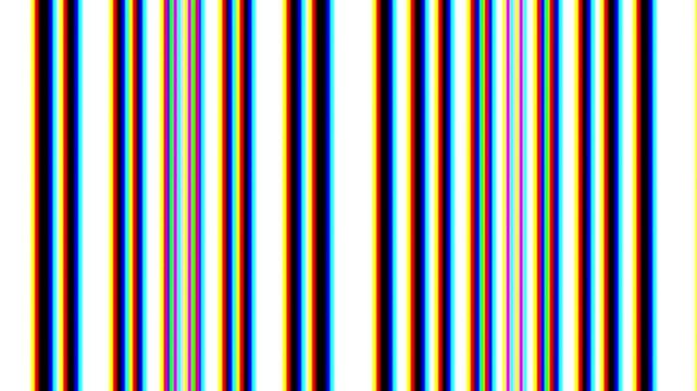 Vertical black and white lines with light distortion effects