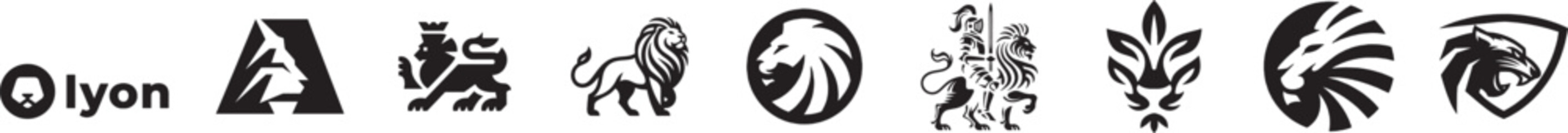 Lion icon, lion logo, lion, animal vector logo © Jose