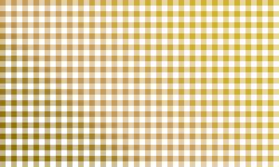 Gold Gingham Check Pattern Background on White