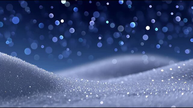 Snow texture bokeh frost corner blue winter background dreamy snowfall glitter snowdrift festive abstract scene snowy landscape soft frost sparkle