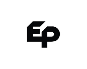 Obraz premium EP Logo Design. EP