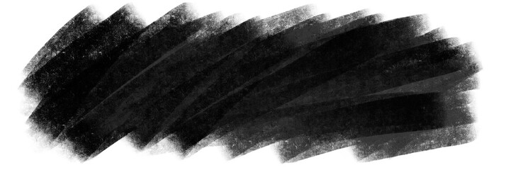 Realistic Black Acrylic Paint Smear for Creative Design Overlay