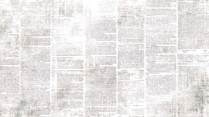 Fototapeta premium Faded Newspaper Print Texture Background vintage