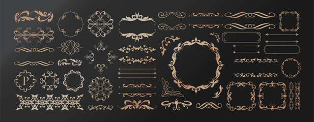 バレンタインデーのゴージャスなフレームデザイン