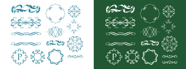 バレンタインデーのゴージャスなフレームデザイン