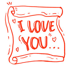 happy valentines day - i love you cartoon png ilustration