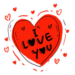 happy valentines day - i love you cartoon png ilustration