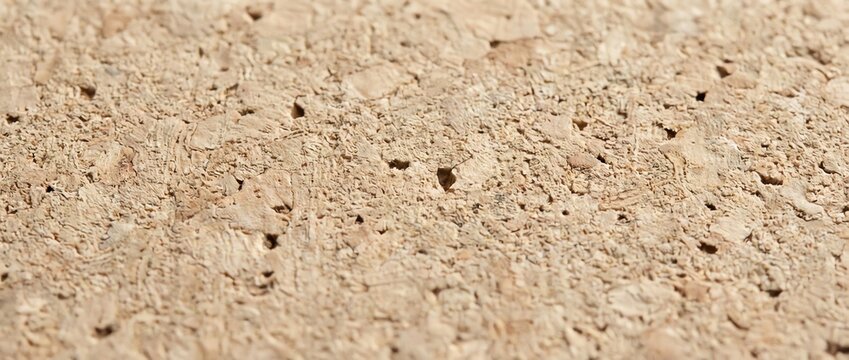 Close-up of a rough textured surface with small dark speckles.