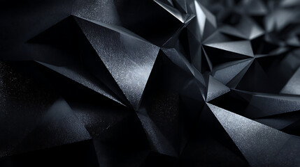 Obraz premium Textured Dark Geometric Low Poly Surface abstract background