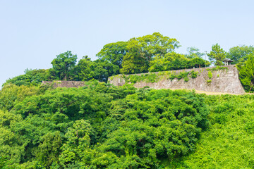 Obraz premium 日本の風景・夏 和歌山県新宮市 新宮城跡