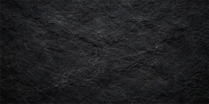 A dark textured surface featuring a macro blend of black leather and rough fabric material with an old grunge pattern suitable for a textile wallpaper background
