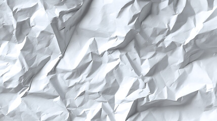 Obraz premium Textured White Crumpled Paper Surface paper texture