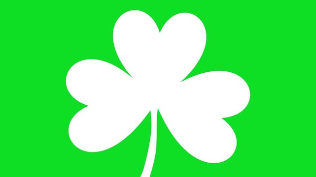 Saint Patrick's Day background illustration with shamrock, copy space