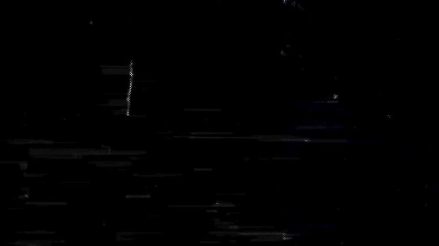 Abstract Black and White Glitch Transition Loop
