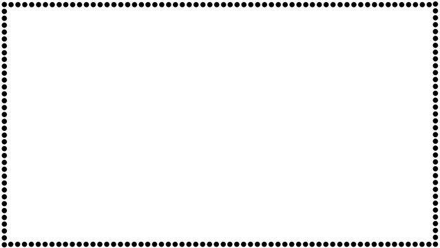 Minimal Dotted Border on White Background
