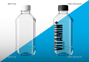 Vitamin Water Bottle Mockup PSD